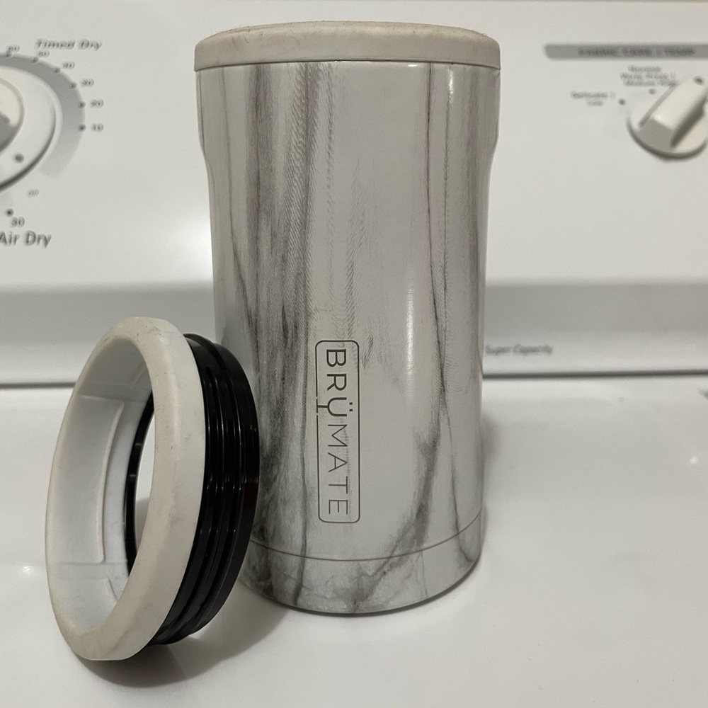 Bottle Brumate- Marble White